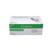 Esparadrapo Ecopore Unidix Seda 2,5 x 10m (Caja 12 Unidades)